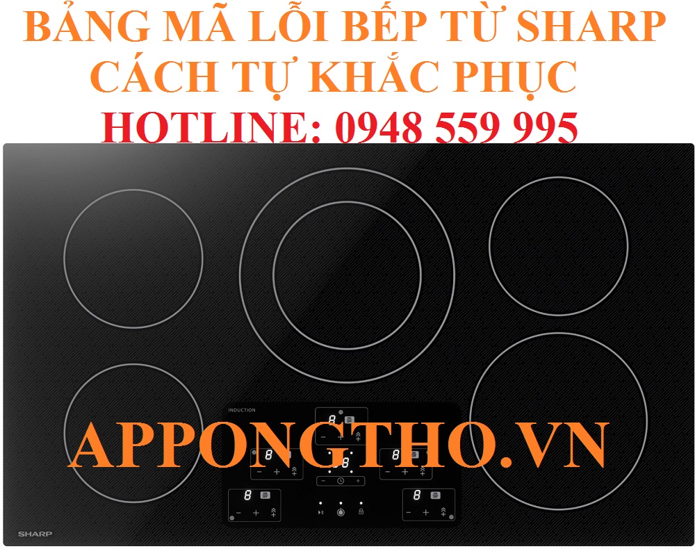 8. Khắc phục điện áp cao (C61) trên bếp điện từ Sharp