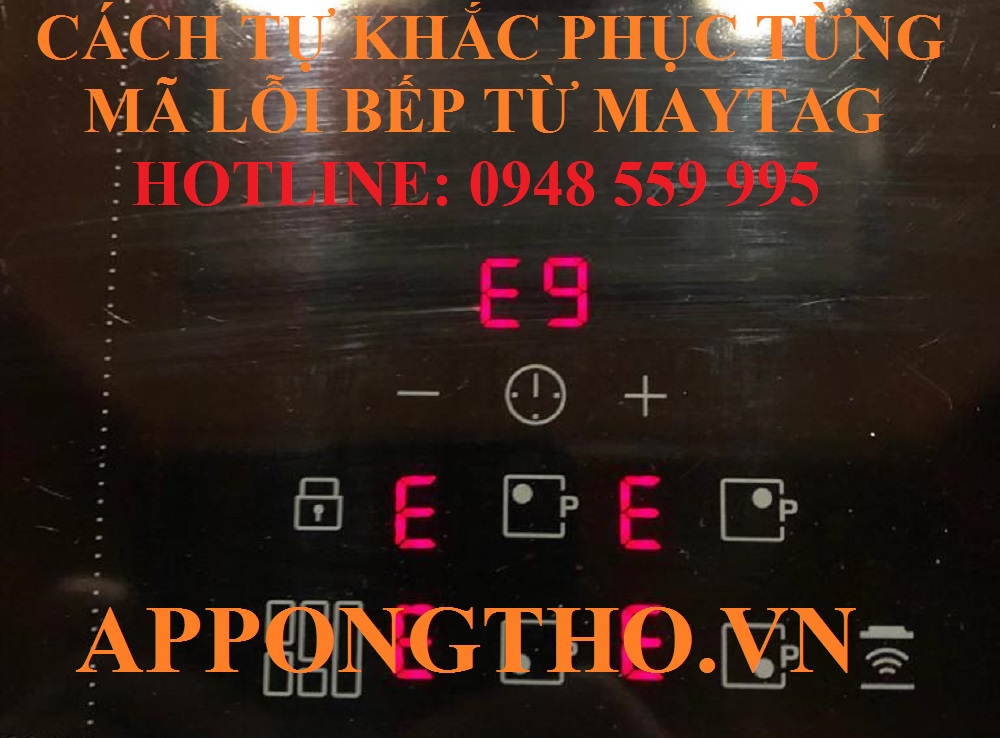 🔧 3. Điện áp bất thường (C1, C2, F37) trên bếp từ Maytag