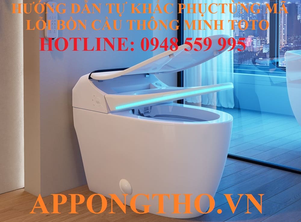 9. Bồn cầu TOTO báo lỗi E10, E11, No Lid – Lỗi nắp tự động