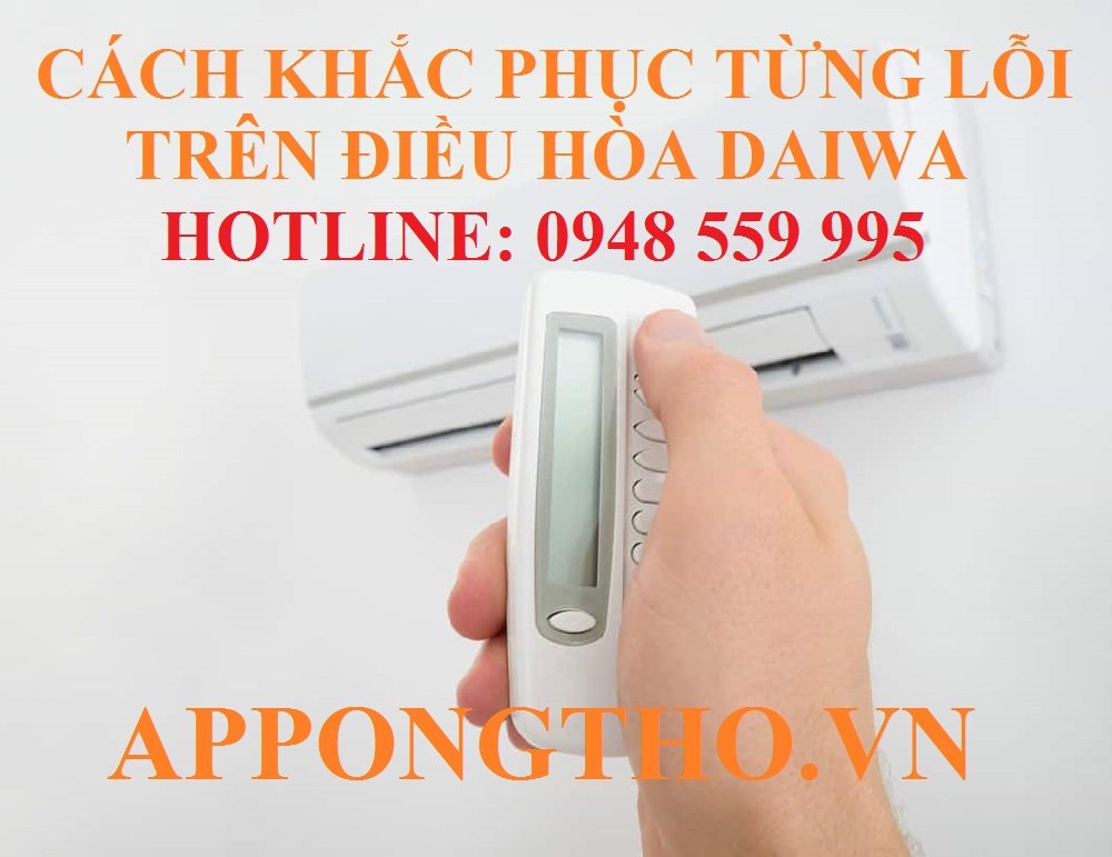 Bảng mã lỗi máy điều hòa Daiwa