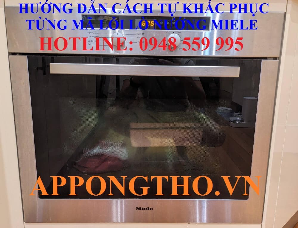3. Lò nướng Miele báo lỗi F30 – F31, F185 – F32, F33, F186, F187 (Lỗi khóa cửa)