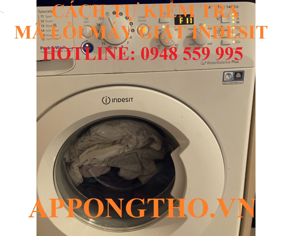 5. Khắc phục phím điều khiển (Lỗi F06) trên máy giặt Indesit