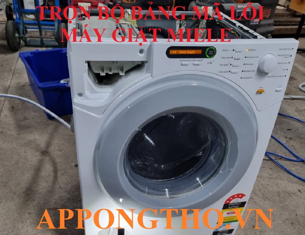 🛠️ Dịch vụ sửa lỗi máy giặt Miele Inverter cửa ngang tại App Ong Thợ