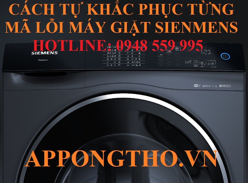 11. Máy giặt Siemens lỗi E20 / F20 – Nhiệt lỗi