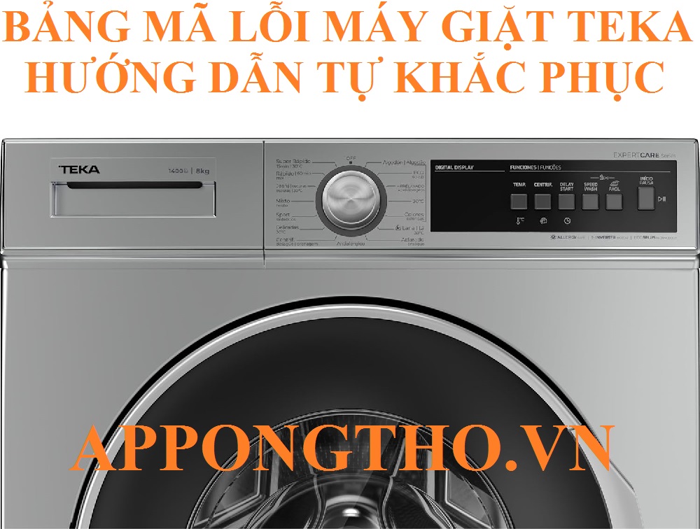 1️⃣4️⃣ Cách khắc phục máy giặt Teka quá nhiệt (F2)