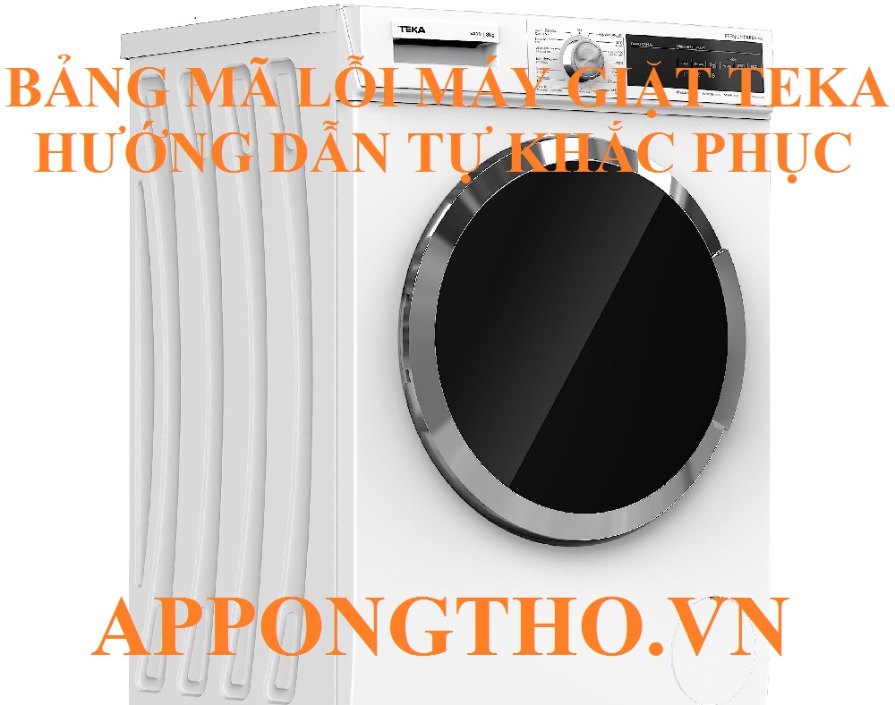 7️⃣ Cách khắc phục máy giặt Teka lỗi động cơ (E7, F5, F7)