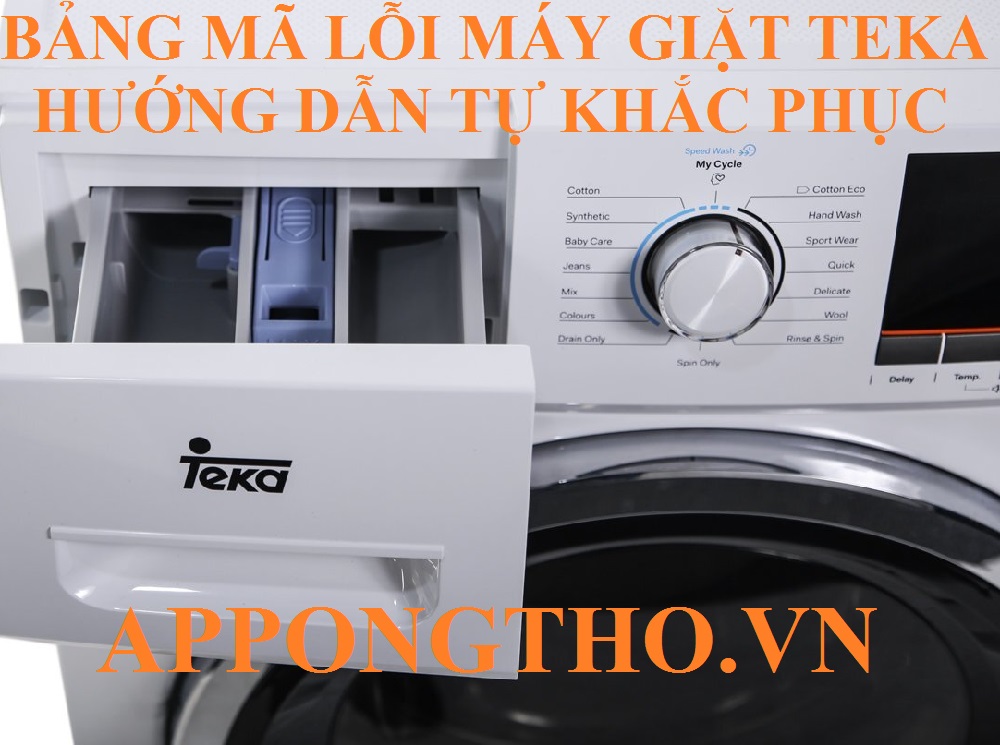 Mã lỗi máy giặt Teka là gì?