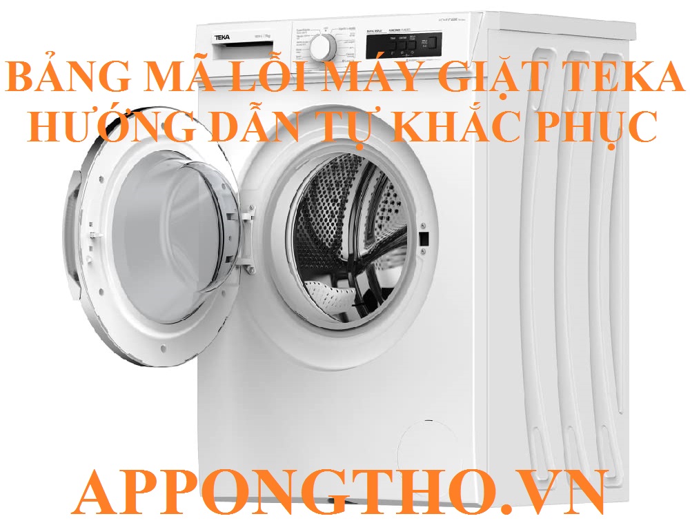 Bảng danh sách mã lỗi máy giặt Teka