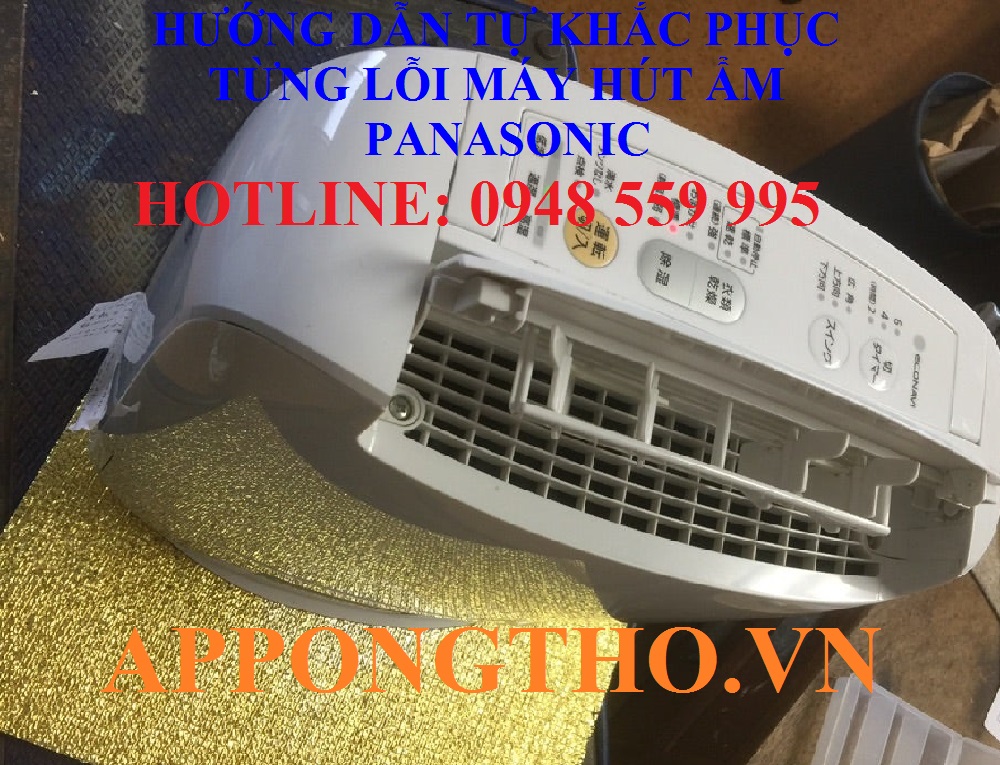 Hướng dẫn tự khắc phục từng lỗi trên máy hút ẩm Panasonic