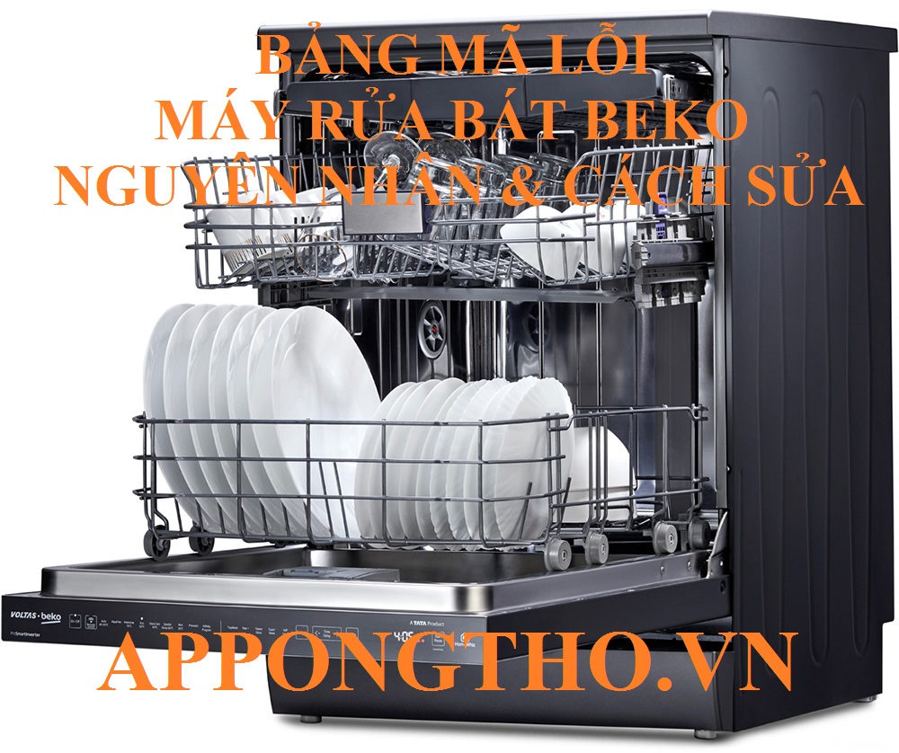 Mã lỗi máy rửa bát Beko là gì?