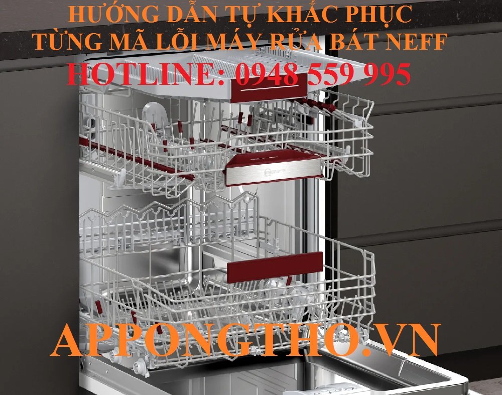 16. Khắc phục lỗi bơm xả (E23, E25) trên máy rửa bát Neff