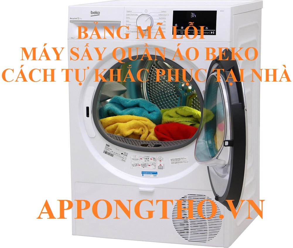 Mã lỗi trên máy sấy quần áo Beko là gì?