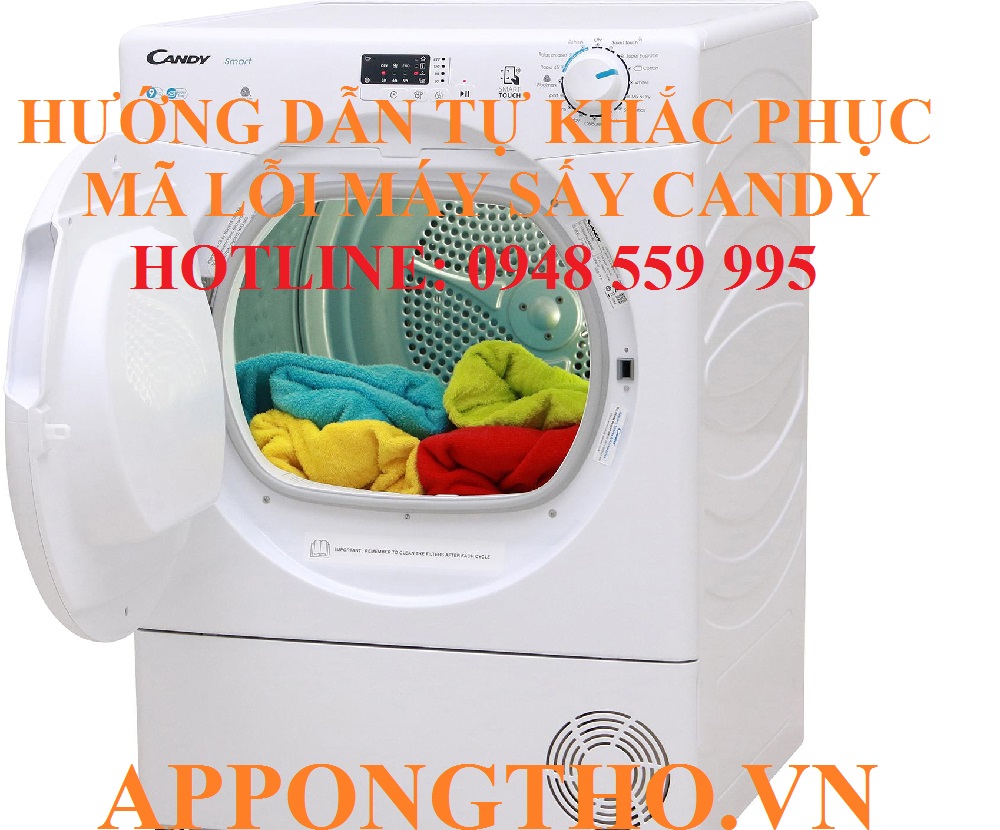 Dịch vụ sửa lỗi máy sấy quần áo Candy uy tín