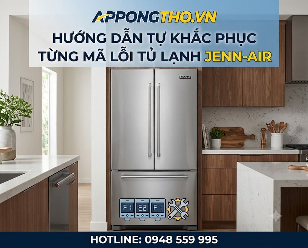 10. Tủ lạnh Jenn-Air báo SE – Lỗi hệ thống cảm biến