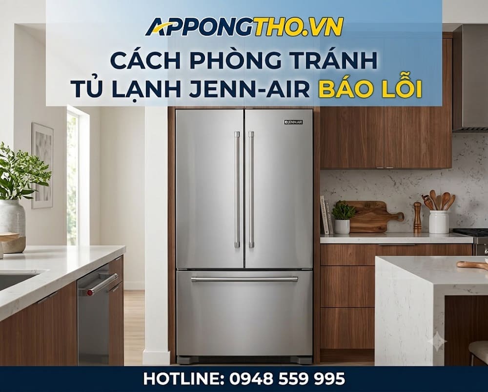 29. Tủ lạnh Jenn-Air báo lỗi U1 – Điện áp thấp