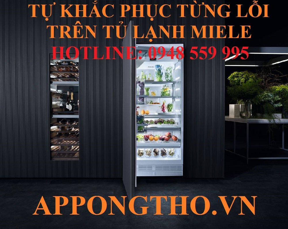 2. Tủ lạnh Miele lỗi F1, F2, F3, F4, F5, F40 – Lỗi cảm biến