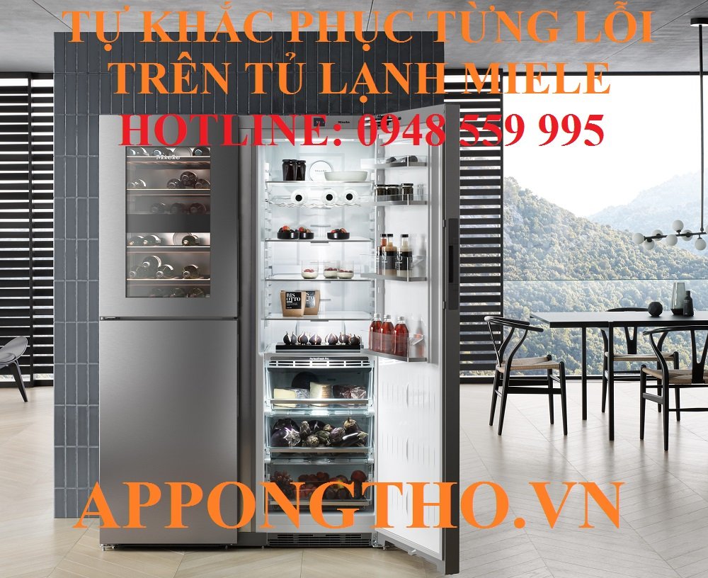 Hướng dẫn khắc phục từng lỗi trên tủ lạnh Miele