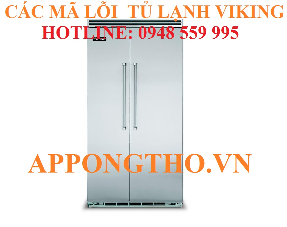 Hướng dẫn xóa từng lỗi trên tủ lạnh Viking Inverter Side By Side
