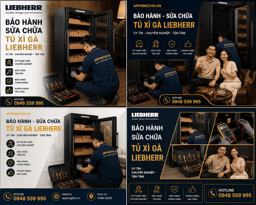 2. Tủ xì gà Liebherr báo lỗi LO – Sai cài đặt / thiếu ẩm