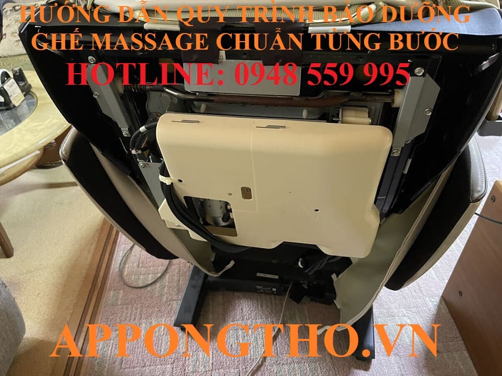 Quy trình bảo dưỡng ghế Massage 15 bước