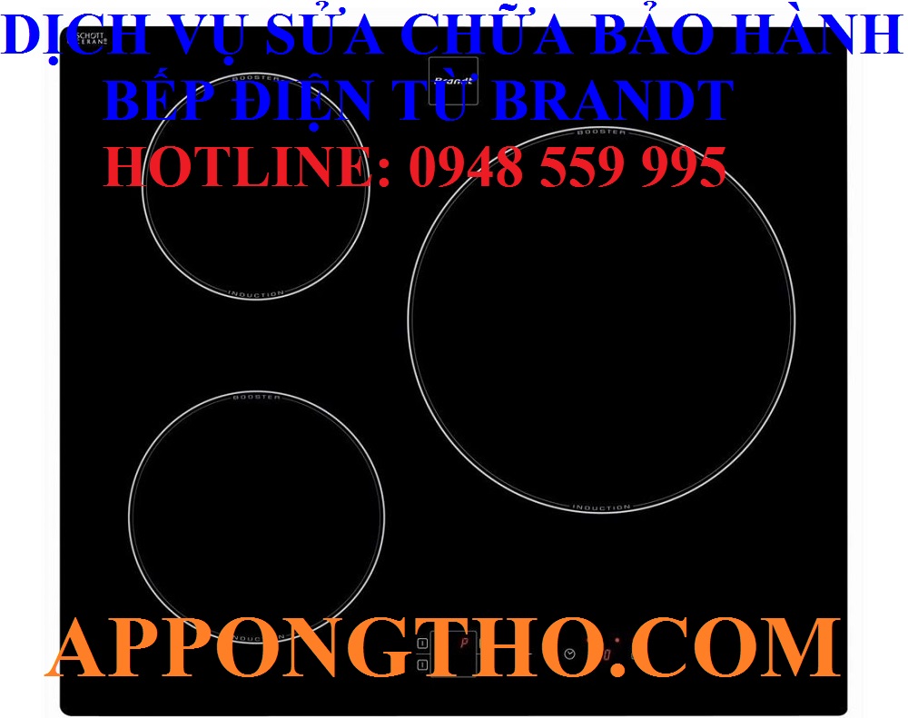 ⚠️ 5. Mặt kính bếp Brandt bị nứt hoặc vỡ
