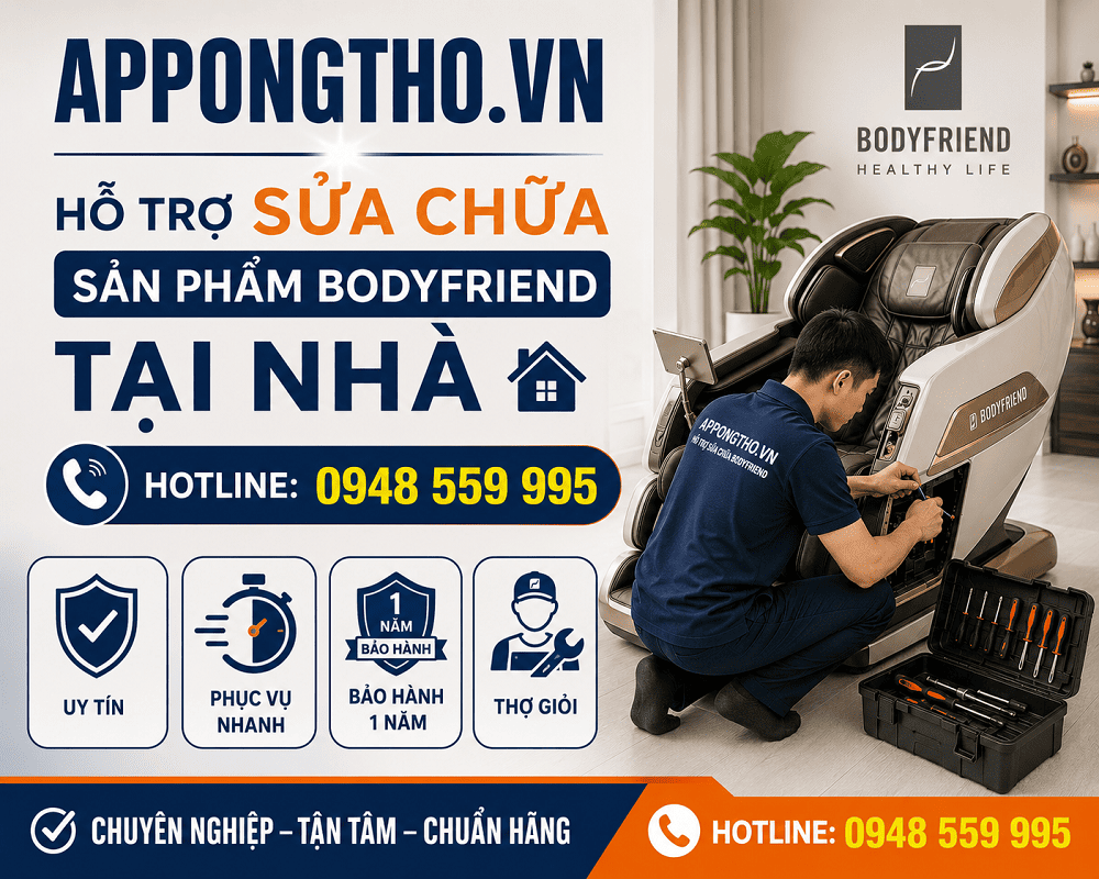Điều kiện bảo hành từ hãng Bodyfriend
