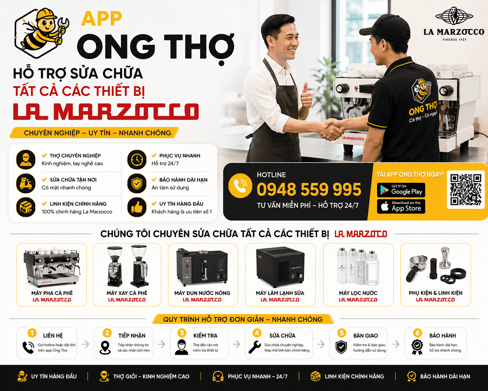 22. Dịch vụ sửa chữa thiết bị La Marzocco tại Phúc Thọ - Hà Nội