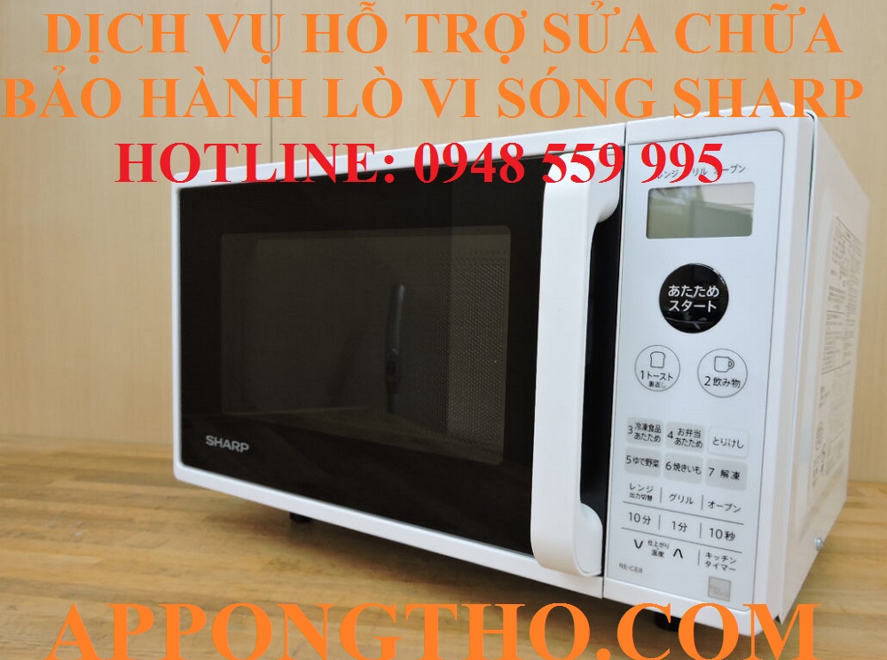 ✅ 42. Sửa chữa lò vi sóng Sharp tại Cần Thơ – Sóc Trăng – Hậu Giang