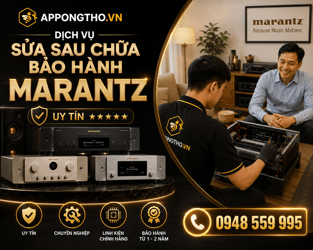 2. Sửa chữa ngoài bảo hành Marantz tại Cầu Giấy - Hà Nội