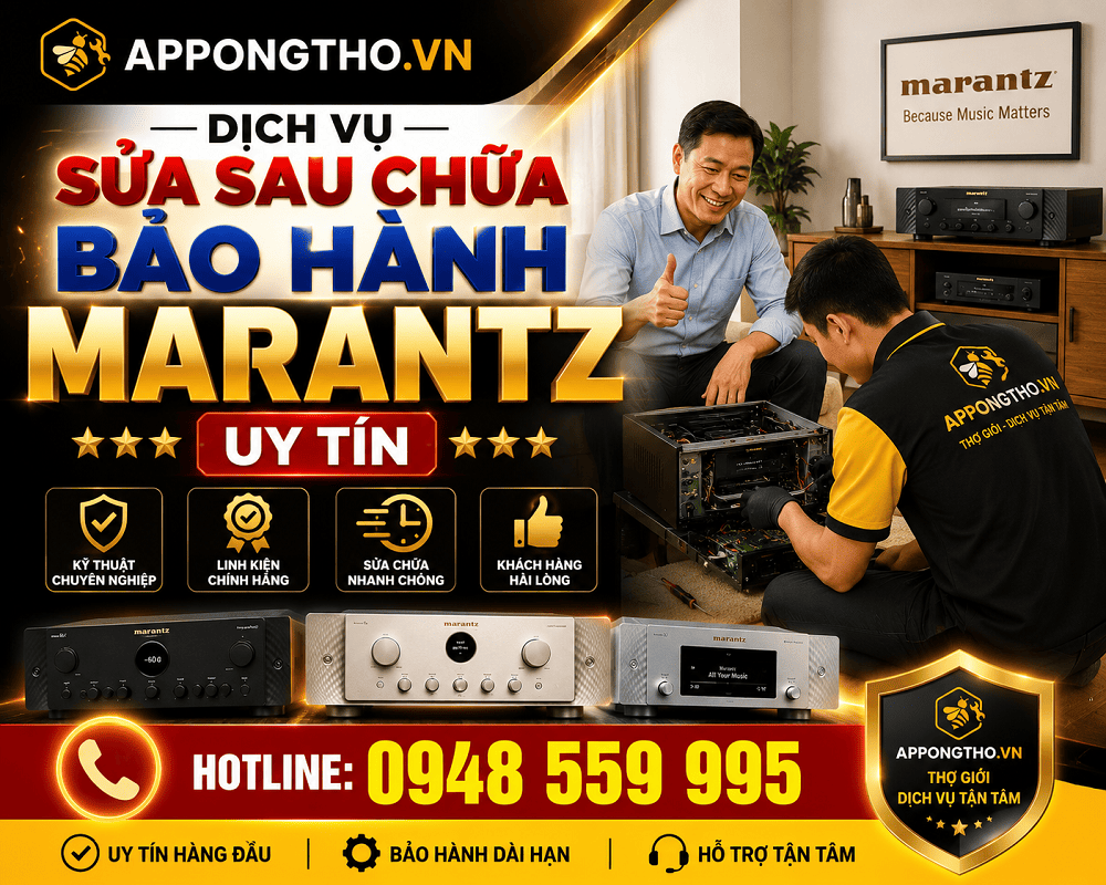 30 Địa chỉ sửa chữa sau bảo hành Marantz tại Hà Nội