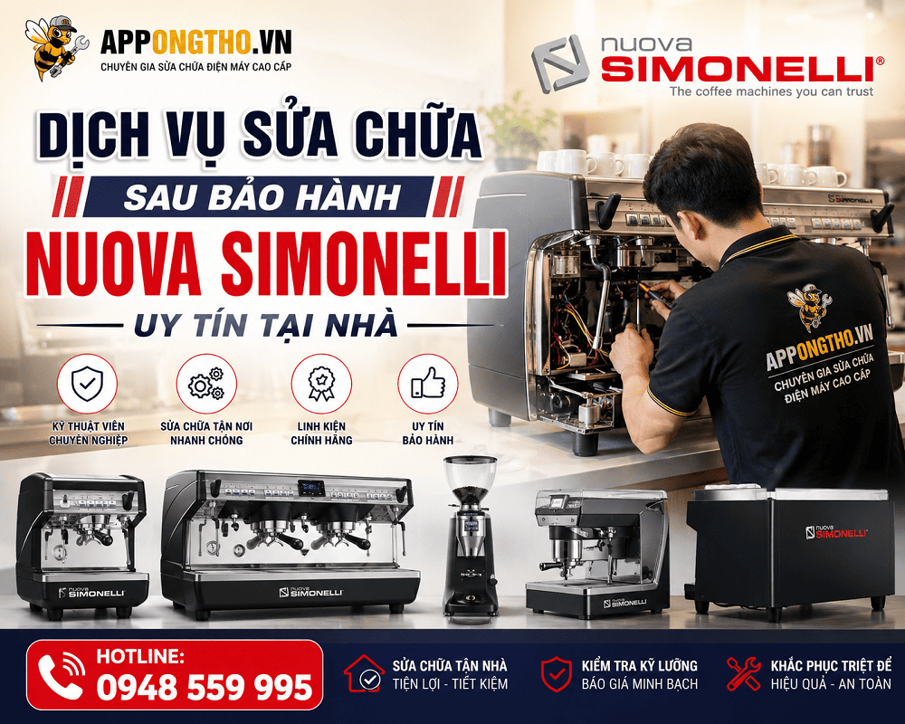 30 Địa chỉ sửa chữa sau bảo hành Nuova Simonelli tại Hà Nội, uy tín