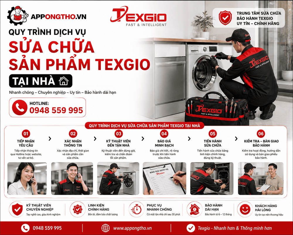 Sửa chữa bảo hành sản phẩm Texgio là gì?