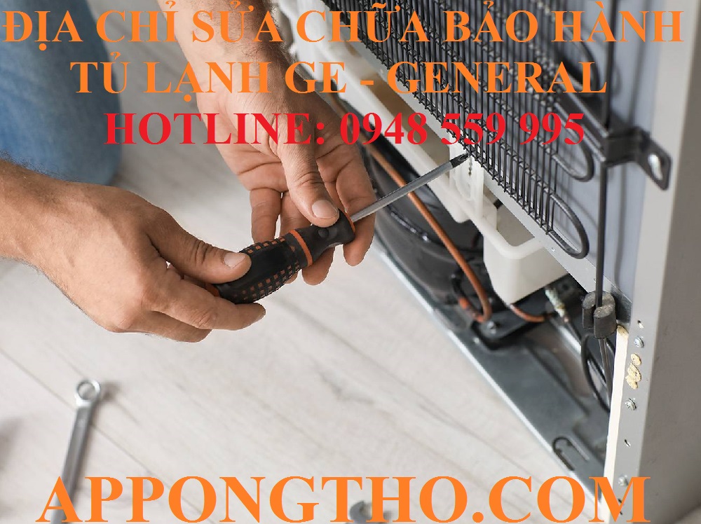 44. Sửa chữa bảo hành tủ lạnh GE (General) tại ĐỒNG THÁP & TIỀN GIANG
