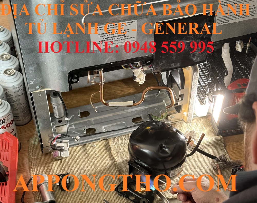 41. Sửa chữa bảo hành tủ lạnh GE (General) tại TÂY NINH & LONG AN