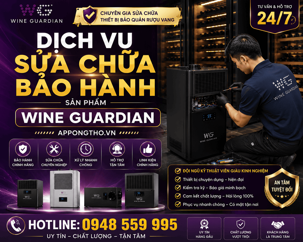 10. Sửa chữa sau bảo hành Wine Guardian tại Bắc Từ Liêm - Hà Nội