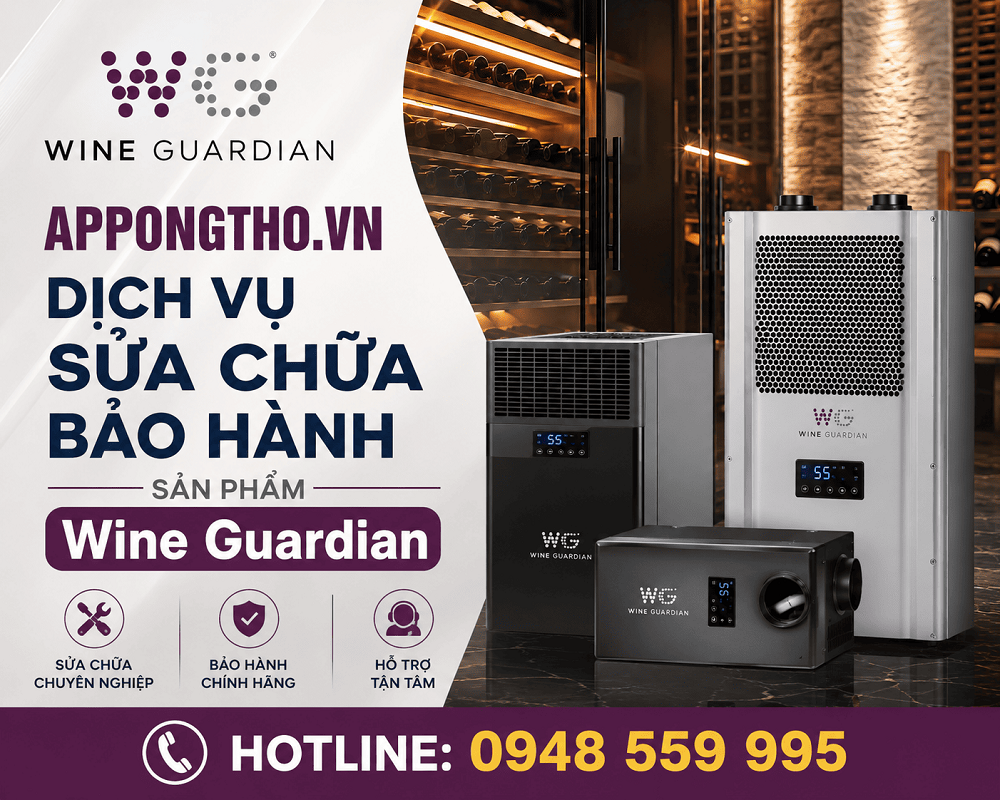6. Sửa chữa sau bảo hành Wine Guardian tại Thanh Xuân - Hà Nội