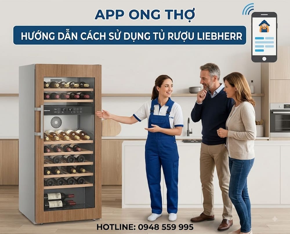 14. Cách Filter – Thay lọc trên tủ rượu Liebherr