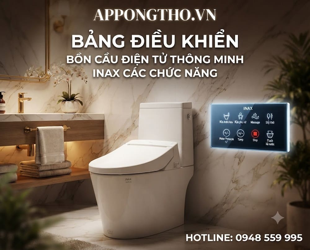 22. Cài đặt OPEN / CLOSE – Mở / đóng nắp bồn cầu INAX