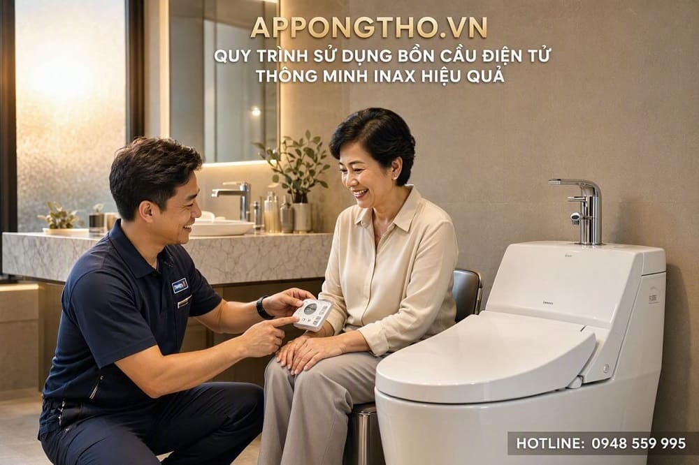 11. Cài đặt PRE-WASH – Rửa trước bồn cầu INAX