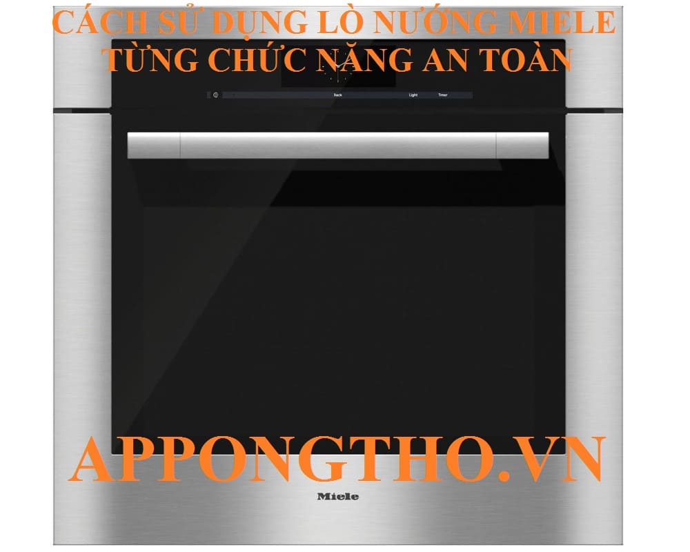 27. Cài đặt Finish – Giờ kết thúc trên lò nướng Miele