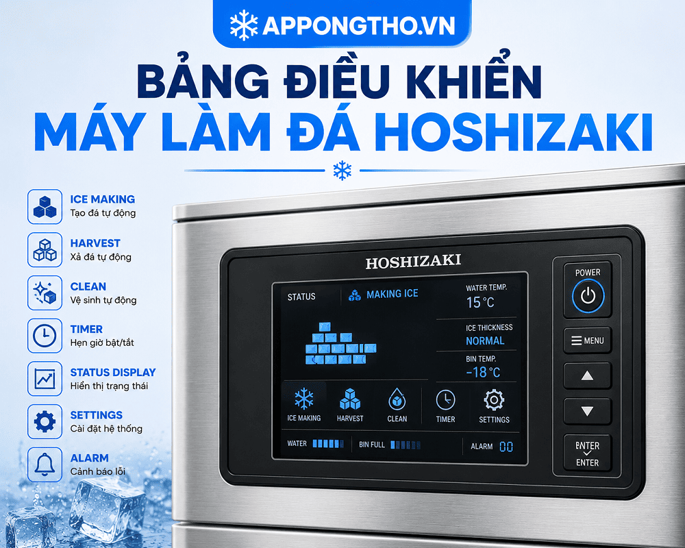8 Sự cố thường gặp khi sử dụng máy làm đá Hoshizaki