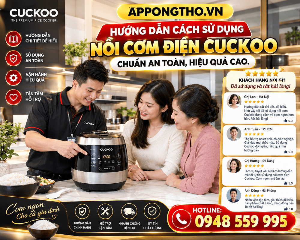 17. Điều chỉnh PORRIDGE — Nấu cháo nồi cơm điện Cuckoo