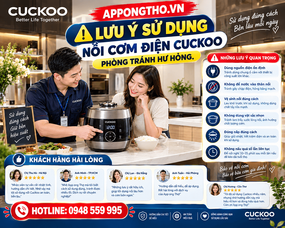 11. Điều chỉnh MODE — Chọn chế độ nồi cơm điện Cuckoo