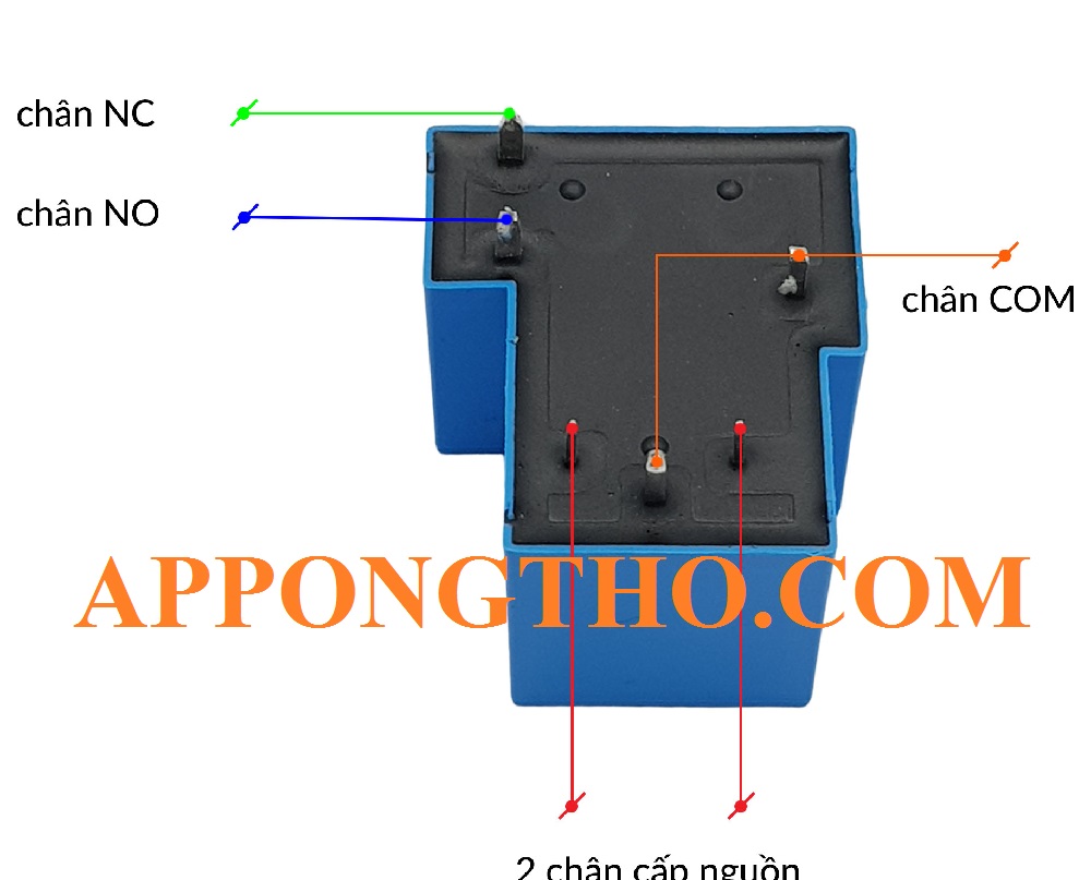 Cách tính công thức Rơ le 5 chân