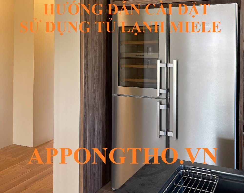 5. Cách cài đặt (Settings ⚙️) trên tủ lạnh Miele