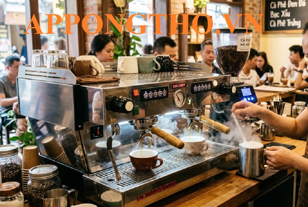 4. Tay cầm lọc (Portafilter)