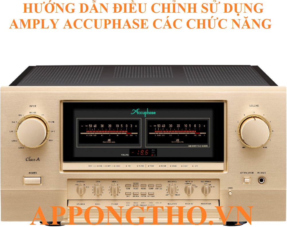18. Vào XLR (Balanced) trên Amply Accuphase