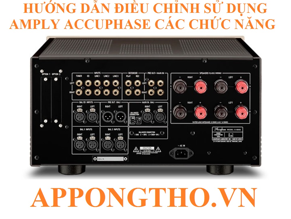 6. Cách chỉnh trầm (Bass) trên Amply Accuphase
