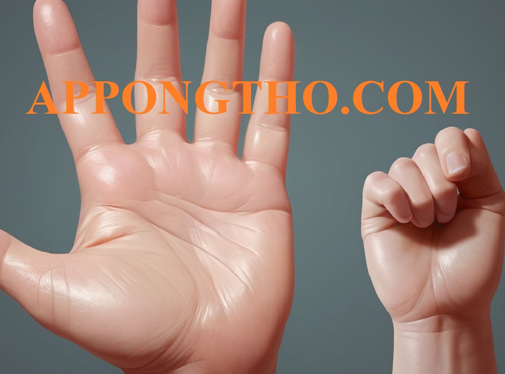 Số lượng hoa tay trên bàn tay phải