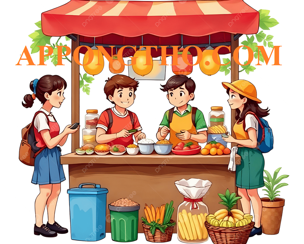 35 Mẫu trang trí gian hàng ẩm thực của học sinh